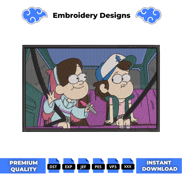 Gravity Falls Embroidery Design