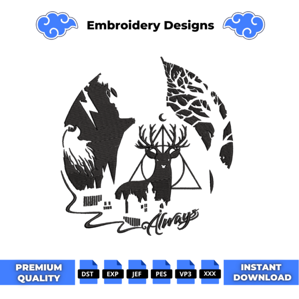 Harry Potter Always Embroidery Design