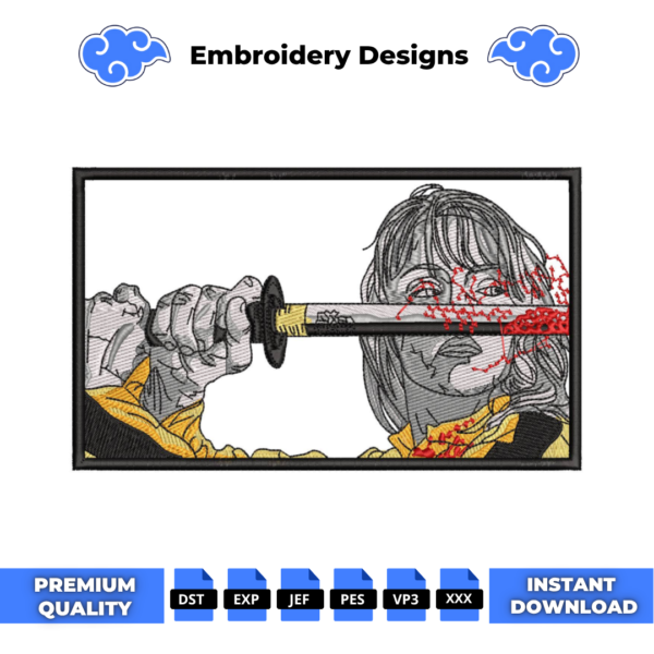 Kill Bill Embroidery Design