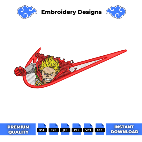 Mirio Togata Embroidery Design