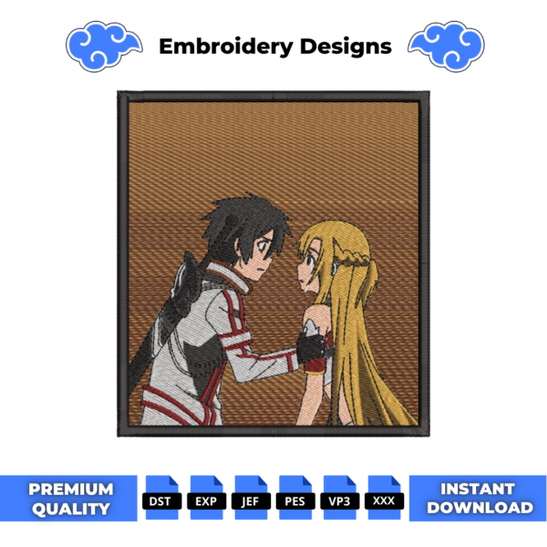Sword Art Online Embroidery Design