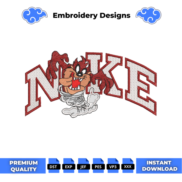 Taz Devil Embroidery Design