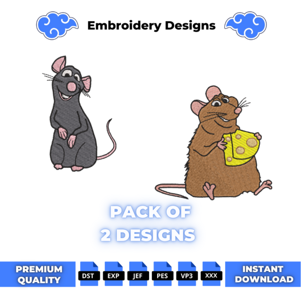 Bundle Remy and Emile Embroidery Designs