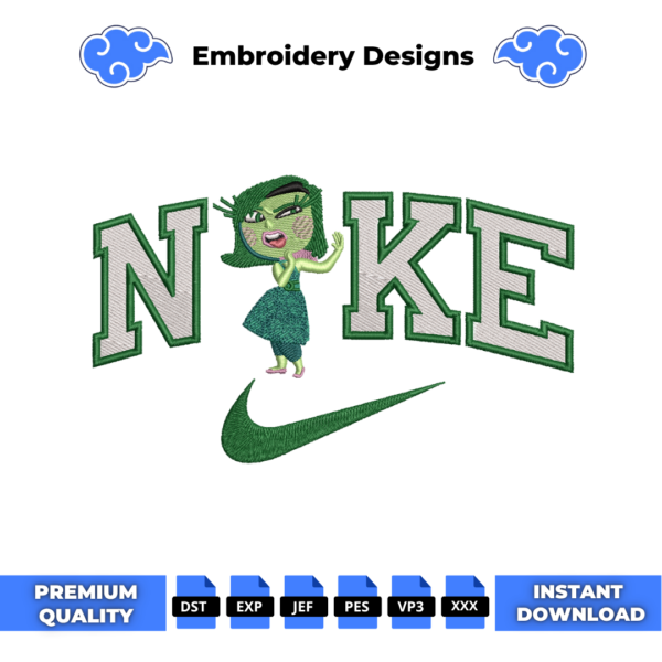 Disgust Inside Out Embroidery Design