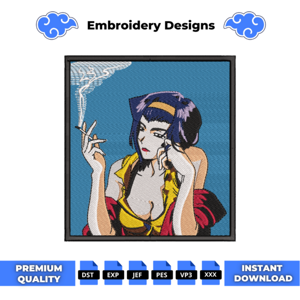 Faye Valentine Embroidery Design