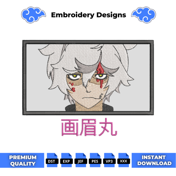 Gabimaru Embroidery Design