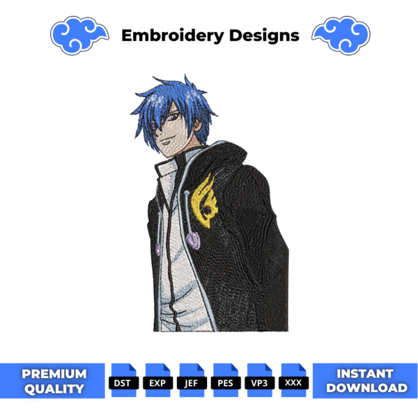 Jellal Fernandes Embroidery Design