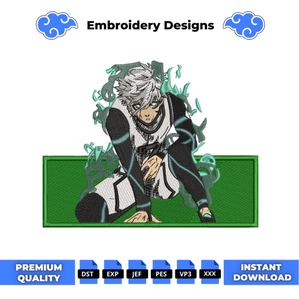 Nagi Seishiro Blue Lock Embroidery Design