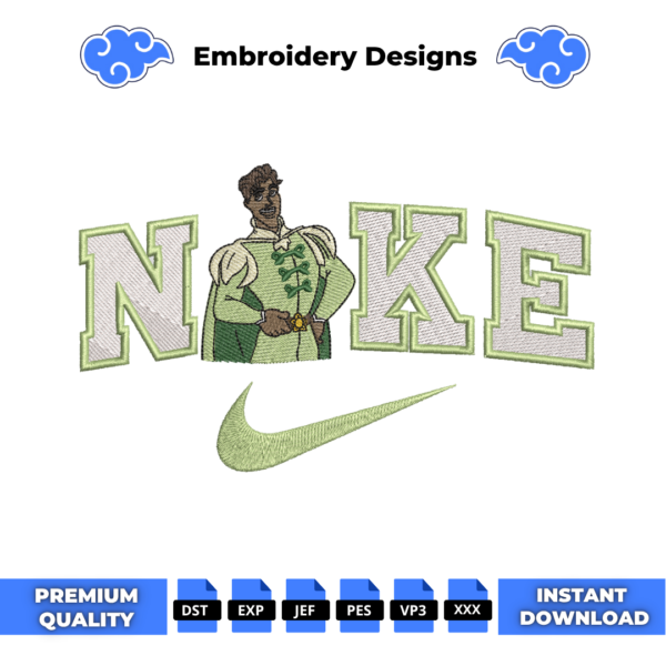 Prince Naveen Swoosh Embroidery Design