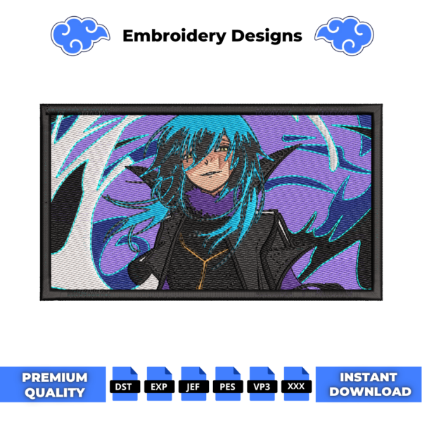 Rimuru Tempest Boxed Embroidery Design