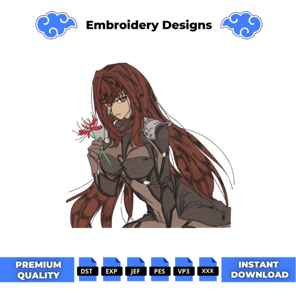 Scathach Fate Grand Order Embroidery Design