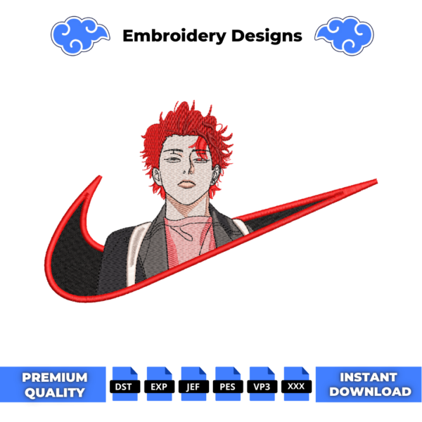Vinny Hong Swoosh Embroidery Design