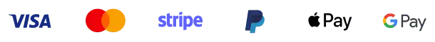 Safe and Secure Payment Methods: Visa, Mastercard, Stripe, PayPal, Apple Pay, and Google Pay