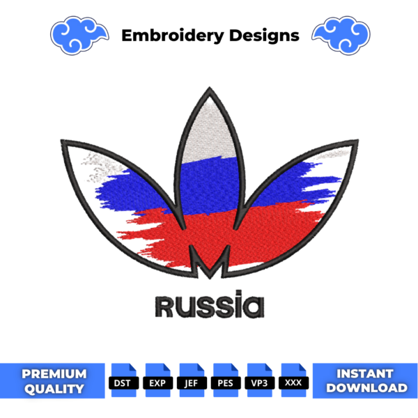 Adidas Russia Embroidery Design