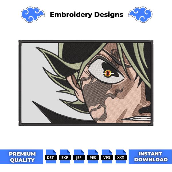 Angry Asta Boxed V2 Embroidery Design