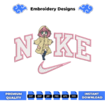 Anya Spy X Family Swoosh Embroidery Design