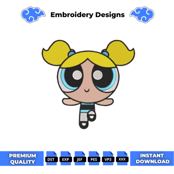 Bubbles Embroidery Design
