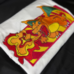 Charizard Boxed V2 Embroidery Design stitched by a customer