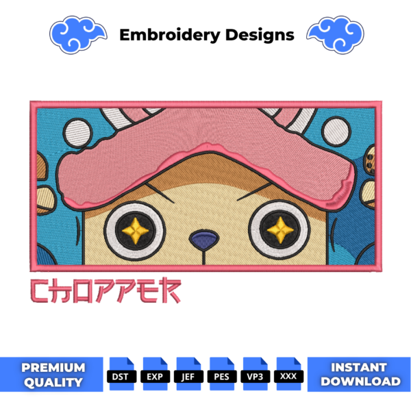 Chopper Eyes V2 Embroidery Design