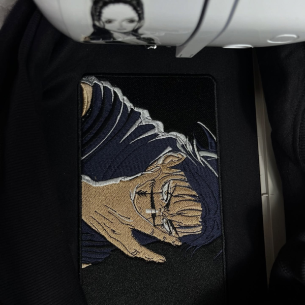 Choso Boxed Anime Embroidery Design stitched by a customer