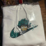 Deku Midoriya Embroidery Design stitched by a customer