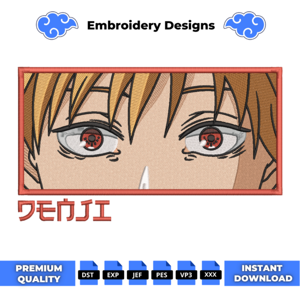 Denji Eyes Embroidery Design
