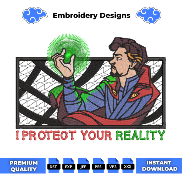 Doctor Strange Boxed Embroidery Design