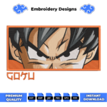 Goku Eyes Embroidery Design