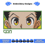 Gon Freecss Eyes Embroidery Design