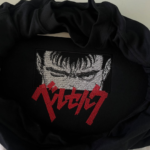 Guts Eyes Embroidery Design stitched by a customer