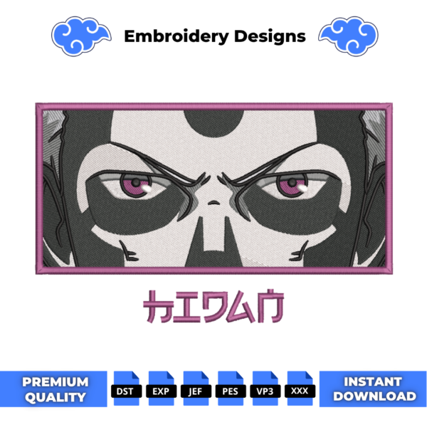 Hidan Eyes Embroidery Design