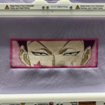Hisoka Eyes Anime Embroidery Design stitched by a customer