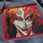 Ichigo Hollow Boxed Embroidery Design stitched by a customer