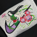Illumi Zoldyck Embroidery Design stitched by a customer