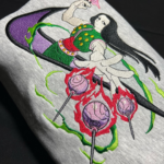 Illumi Zoldyck Embroidery Design stitched by a customer