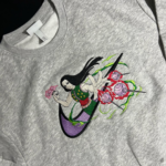 Illumi Zoldyck Embroidery Design stitched by a customer