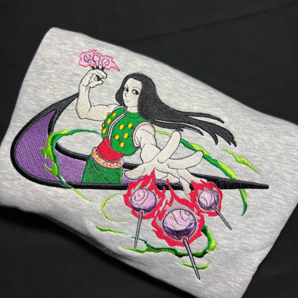 Illumi Zoldyck Embroidery Design stitched by a customer
