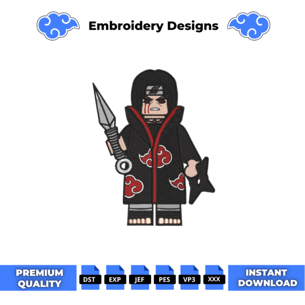 Itachi Lego Embroidery Design