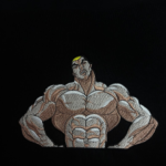 Jack Hanma Embroidery Design stitched by a customer