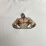 Jack Hanma Embroidery Design stitched by a customer