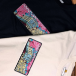 Japanese Train Embroidery Design stitched by a customer