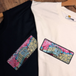 Japanese Train Embroidery Design stitched by a customer