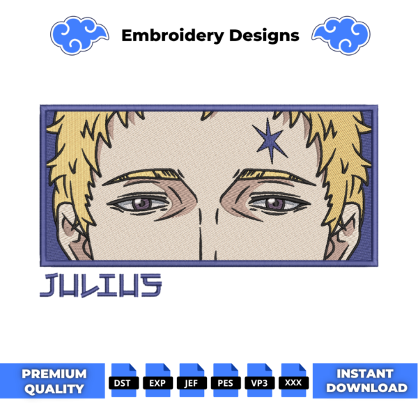 Julius Novachrono Eyes Embroidery Design