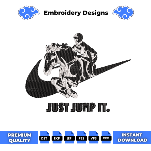 Just Pump it Embroidery Design