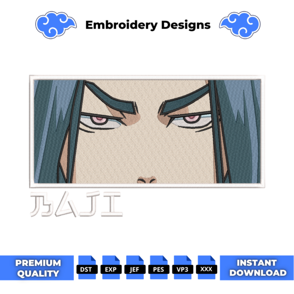 Keisuke Baji Eyes Embroidery Design