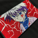 Killua Boxed Embroidery Design stitched by a customer