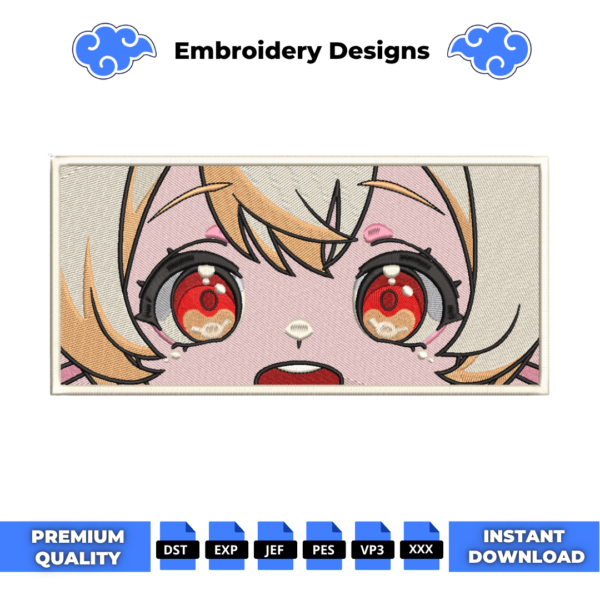 Klee Eyes Embroidery Design