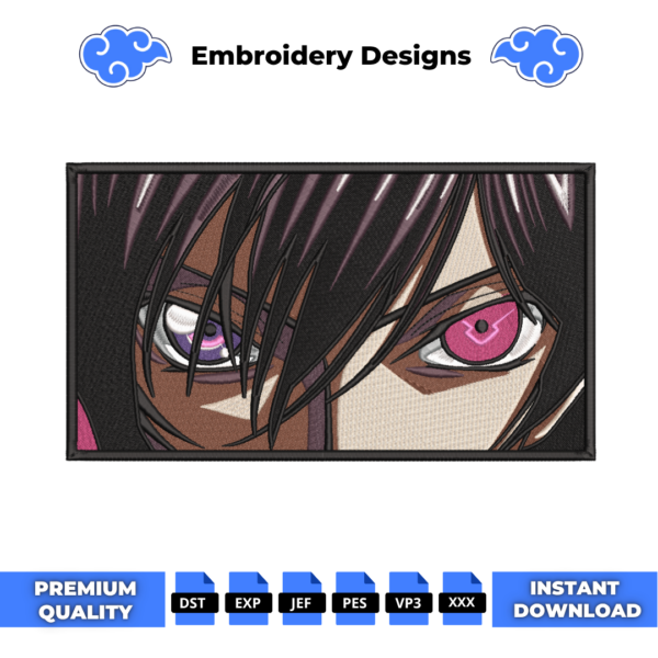 Lamperouge Eyes Embroidery Design