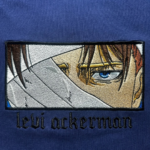 Levi Ackerman Eyes V2 Embroidery Design stitched by a customer