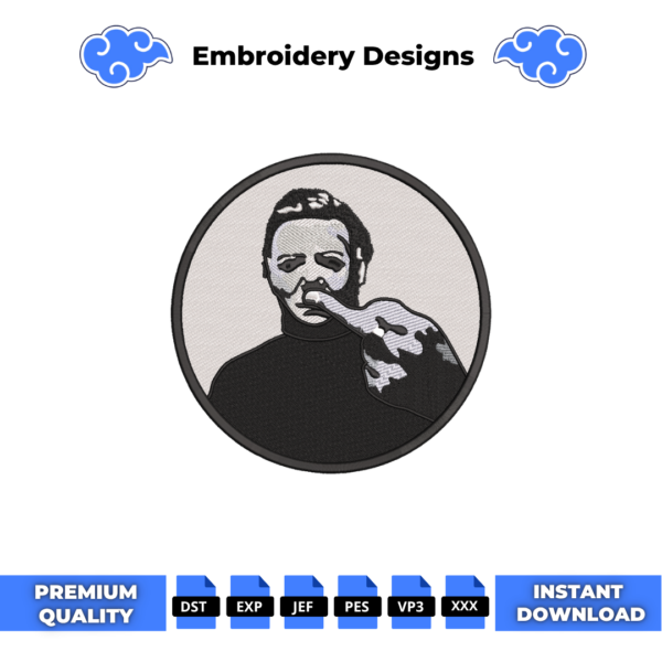 Michael Myers Finger Embroidery Design
